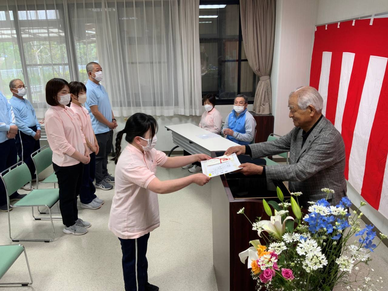 法人「勤続表彰式」